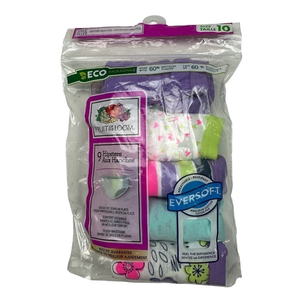 Fruit Of The Loom Hipster Underwear 5 Pack Size 10